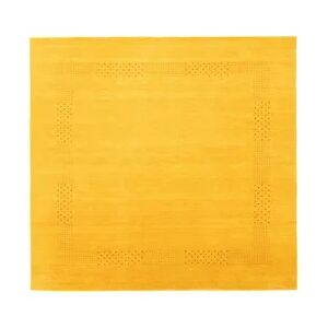 Morgenland Gabbeh Teppich - Loribaft Perser - Nova - gold - 200 x 200 cm - quadratisch
