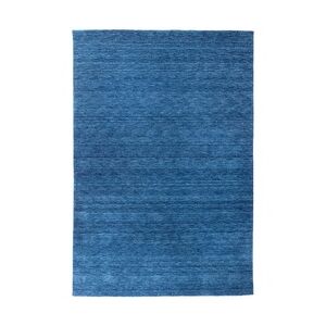 Morgenland Gabbeh Teppich - Indus - Uni - blau - 60 x 40 cm - rechteckig
