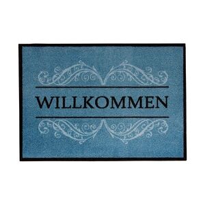 Weitere Fußmatte Carmen Willkommen blue, 39 x 58 cm