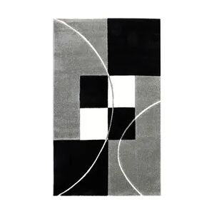 Mynes Teppich Florida Prada, schwarz, 160 x 230 cm
