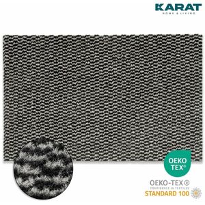 Floordirekt - Schmutzfangmatte Melange Schwarz-Weiß 200x500 cm - Schwarz-Weiß