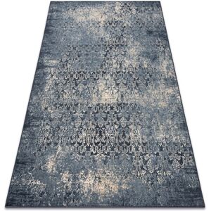 Rugsx - Teppich Wolle nain vintage 7010/50911 dunkelblau / beige blue 240x340 cm