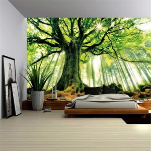 Chenjun2 Natur Wandteppich Mandala Baum Wald Landschaft Boho Room Decor Psychedelic Tapiz Hippie Sternenhimmel Schlafzimmer Wand Tuch Teppich