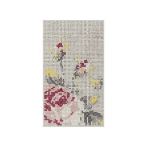 Gan - Flowers Teppich - grau - 80 x 145 cm