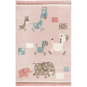 Esprit Lucky Zoo 2.0 Kinderteppich - rosa - 133x200 cm