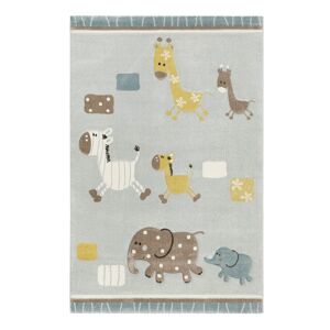 Esprit Lucky Zoo 2.0 Kinderteppich - hellblau - 120x170 cm