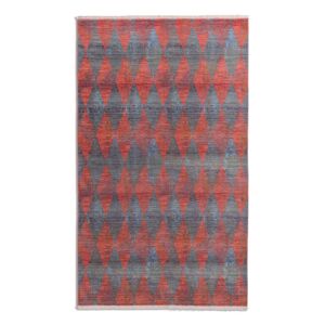Schöner Wohnen Mystik Teppich - harlequin grün-rot - 133x185x0,7 cm