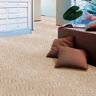 ANDIAMO Teppichboden "Strukturschlinge Emmy" Teppiche Breite 400 cm, Hoch-Tief Effekt, pflegeleicht, Wohnzimmer Gr. B/L: 400 cm x 500 cm, 9 mm, 1 St., beige (hellbeige) Teppichboden