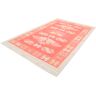 Wollteppich MORGENLAND "Kelim Teppich Gizeh" Teppiche Gr. B/L: 160 cm x 245 cm, 5 mm, 3,92 m², 1 St., orange Kelimteppich Baumwollteppiche reine Baumwolle