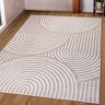 Teppich ANDAS "»Fadel«" Teppiche Gr. B/L: 240 cm x 320 cm, 9 mm, 1 St., beige (sand) Esszimmerteppiche 3D-Effekt, softer Kurzflor, pflegeleicht, leichter Glanz, Scandi-Look