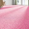 ANDIAMO Teppichboden "Kräuselvelours Ines" Teppiche Uni Farben, Breite 400 cm, strapazierfähig & pflegeleicht Gr. B/L: 400 cm x 1000 cm, 8,5 mm, 1 St., pink Teppichboden