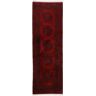 Läufer WOVEN ARTS "Afghan Akhche" Teppiche Gr. B/L: 80 cm x 200 cm, 10 mm, 1 St., rot Teppichläufer handgeknüpft, Wohnzimmer, reine Wolle
