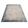 Teppich WK WOHNEN "BORDER" Teppiche Gr. B/L: 140 cm x 200 cm, 8 mm, 1 St., blau (türkis) Esszimmerteppiche hochwertiger Viskoseanteil, samtweiche Oberfläche mit 3 D Effekt