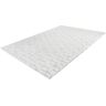 Teppich ANDAS "Conni" Teppiche Gr. B/L: 160 cm x 230 cm, 20 mm, 1 St., grau (weiß, anthrazit) Esszimmerteppiche retro, Wohnzimmer