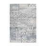 Kayoom Teppich Yoga 300 - dunkelblau-elfenbein - 120x170 cm