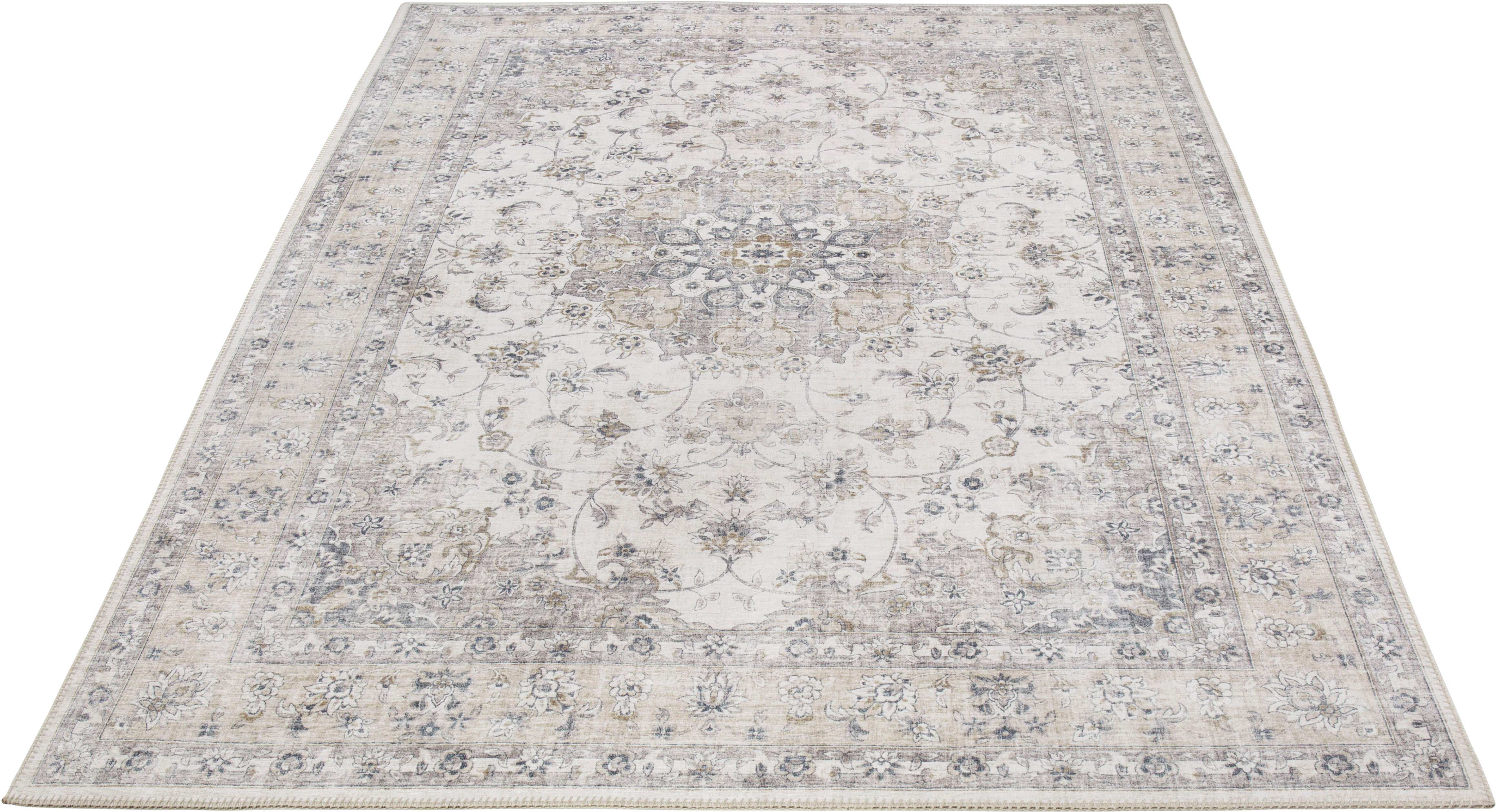 Teppich LUXOR LIVING "Prima 3" Teppiche Gr. B/L: 200 cm x 290 cm, 7 mm, 1 St., beige (creme) Esszimmerteppiche Kurzflor, Orient-Optik, Vintage Design