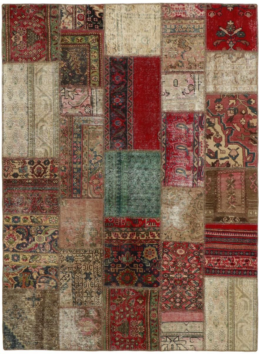 Nain Trading Patchwork 241x171 Modern/Design Beige/Dunkelbraun (Handgeknüpft, Wolle, Persien/Iran)