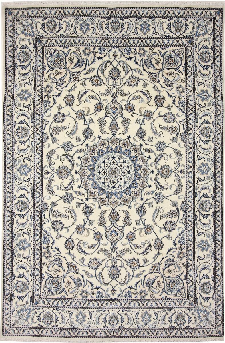 Nain Trading Nain 295x193 Dunkelgrau/Beige (Wolle mit Seide, Persien/Iran, Handgeknüpft)