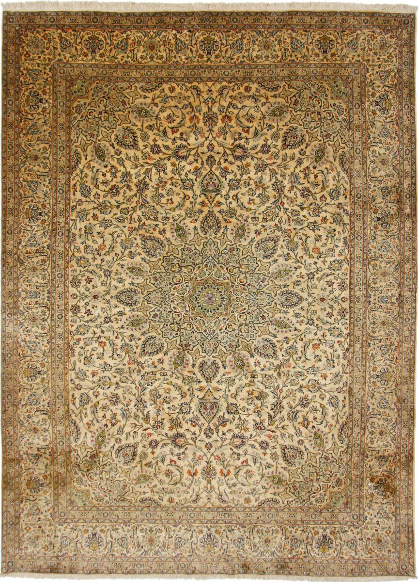 Nain Trading Perserteppich Keshan Kork 399x295 Beige/Braun (Handgeknüpft, Persien/Iran, Korkwolle)