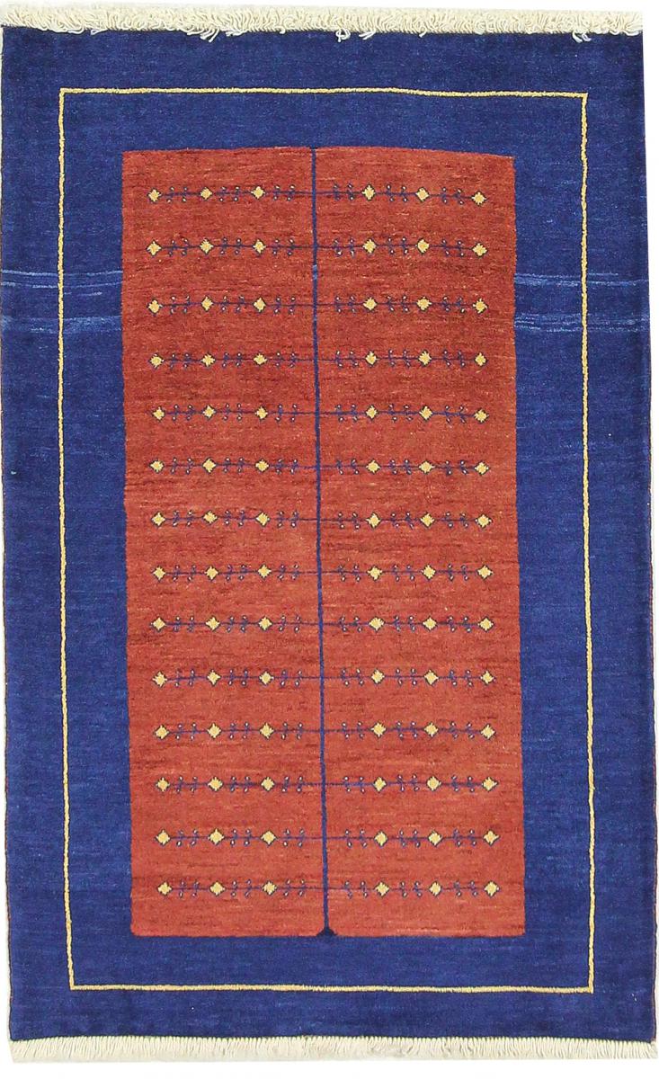 Nain Trading Persischer Perser Gabbeh Loribaft Teppich 125x82 Orange/Rot (Wolle, Persien/Iran, Handgeknüpft)