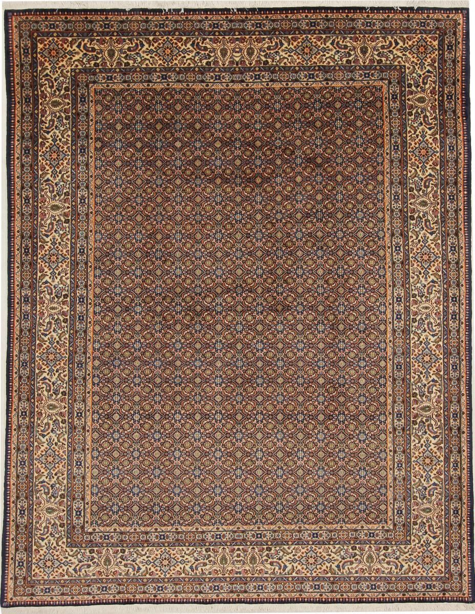 Nain Trading Perserteppich Moud Dorokhsh 246x192 Dunkelbraun (Handgeknüpft, Persien/Iran, Wolle)