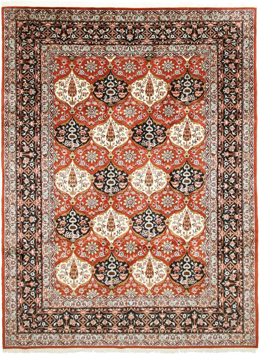 Nain Trading Persischer Bakhtiar Teppich 337x223 Braun/Orange (Wolle, Persien/Iran, Handgeknüpft)