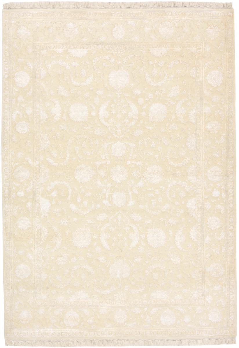 Nain Trading Orientalischer Golestan Teppich 241x171 Beige (Indien, Wolle mit Bambus-Seide, Handgeknüpft)