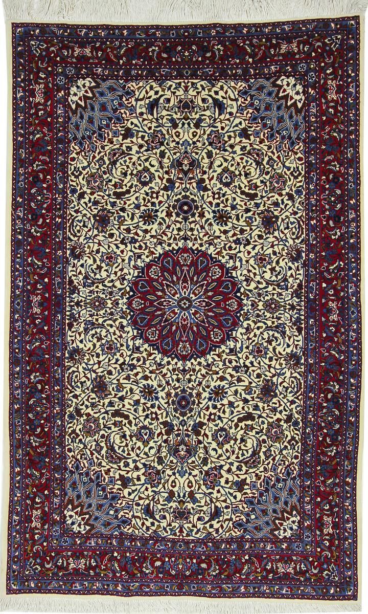 Nain Trading Perserteppich Isfahan Ghiasabad 208x129 Dunkelgrau/Beige (Handgeknüpft, Persien/Iran, Wolle)