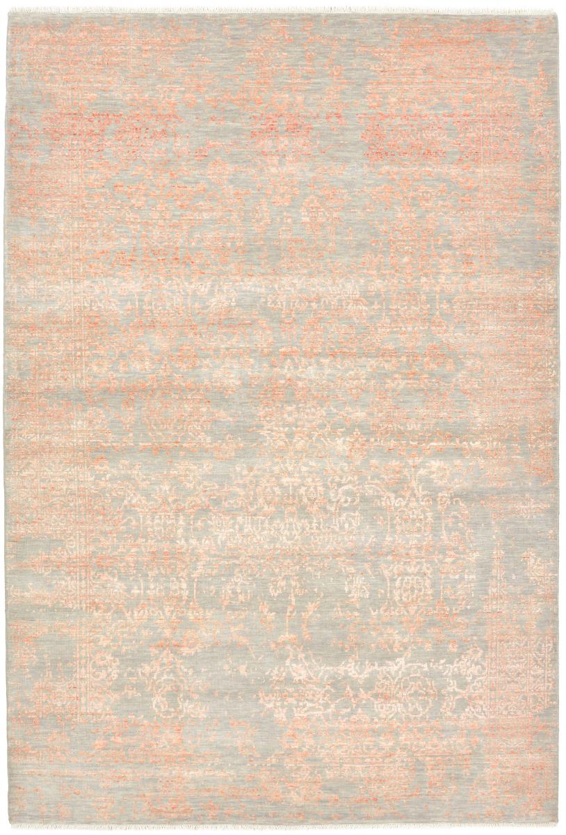Nain Trading Handgeknüpfter Teppich Sadraa 243x164 Beige (Wolle mit Bambus-Seide, Indien)
