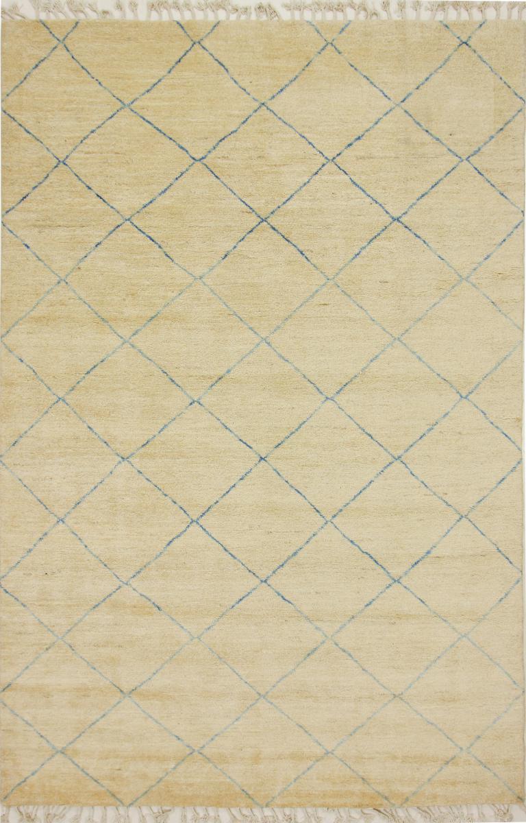 Nain Trading Orientalischer Berber Maroccan Design Teppich 300x203 Beige (Pakistan, Wolle, Handgeknüpft)