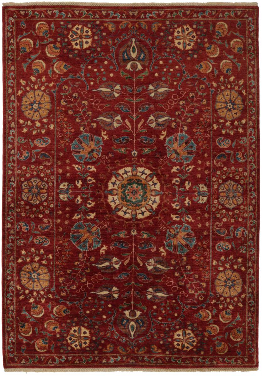 Nain Trading Handgeknüpfter Teppich Arijana Klassik 247x171 Braun/Rost (Wolle, Afghanistan)