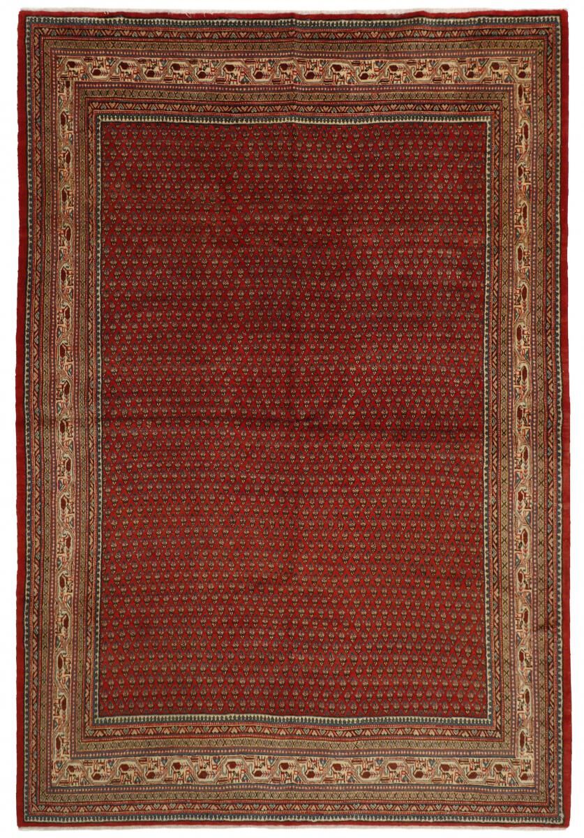 Nain Trading Orientalischer Sarough Mir Boteh Teppich 354x236 Braun/Rost (Persien/Iran, Wolle, Handgeknüpft)