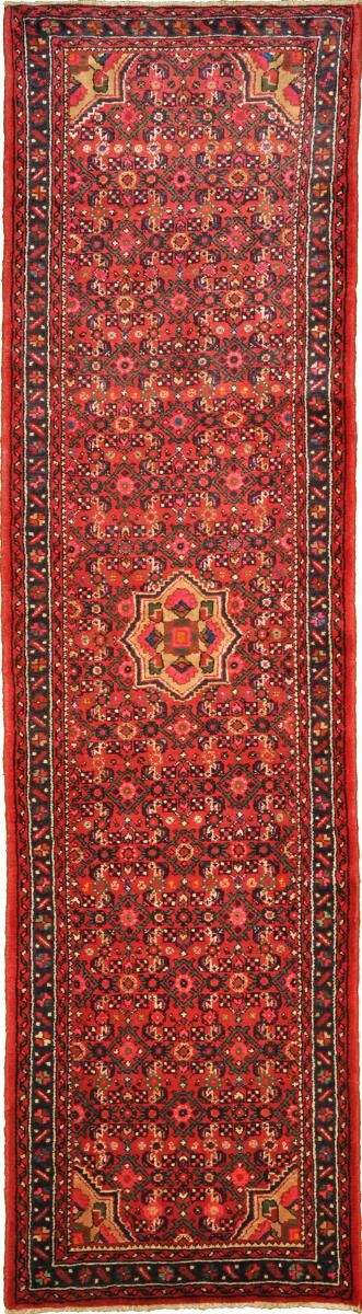 Nain Trading Orientalischer Hamadan Teppich 293x79 Orange/Rot (Persien/Iran, Wolle, Handgeknüpft)
