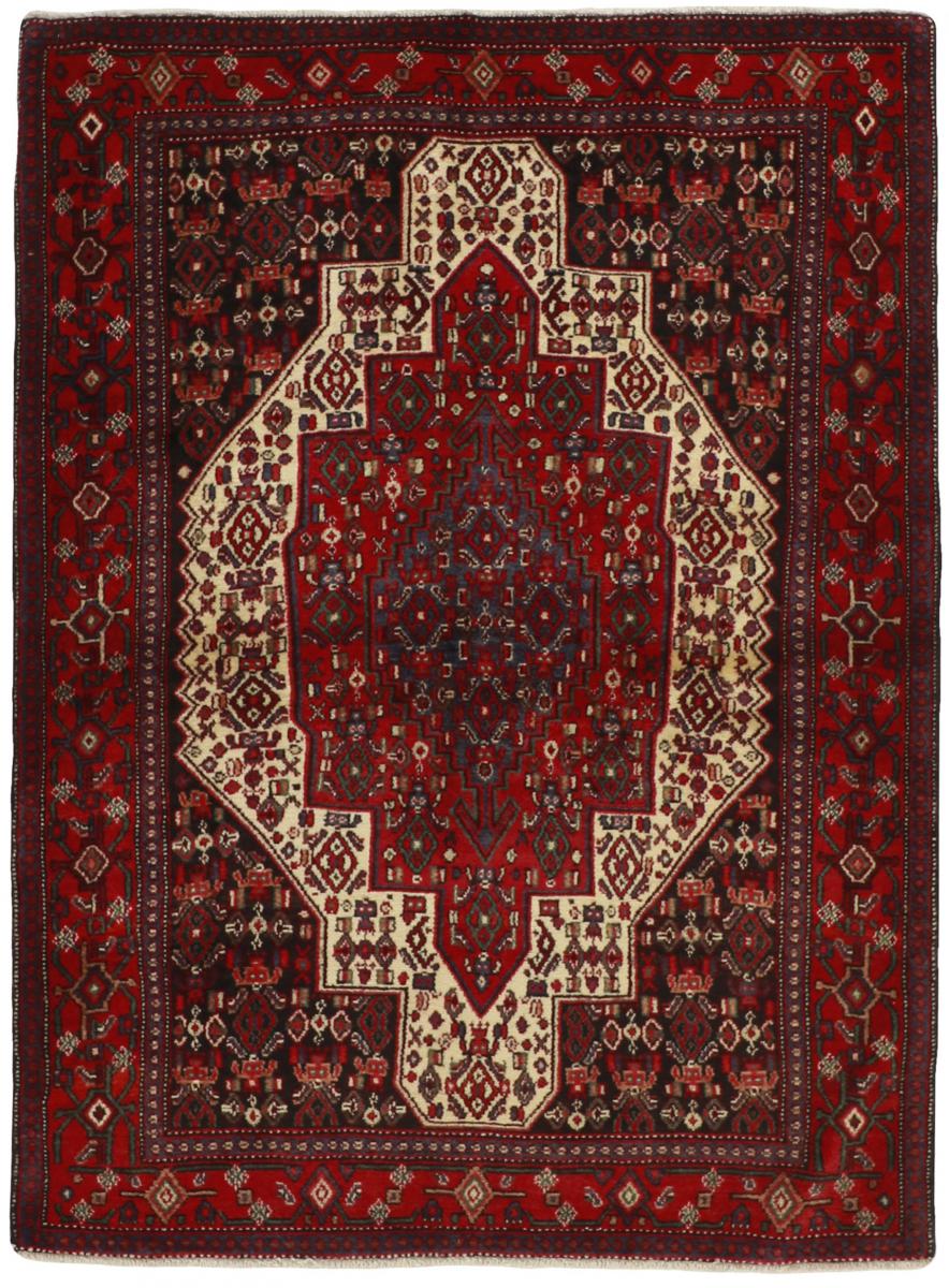 Nain Trading Persischer Senneh Teppich 174x127 Dunkelbraun/Dunkelrot (Wolle, Persien/Iran, Handgeknüpft)