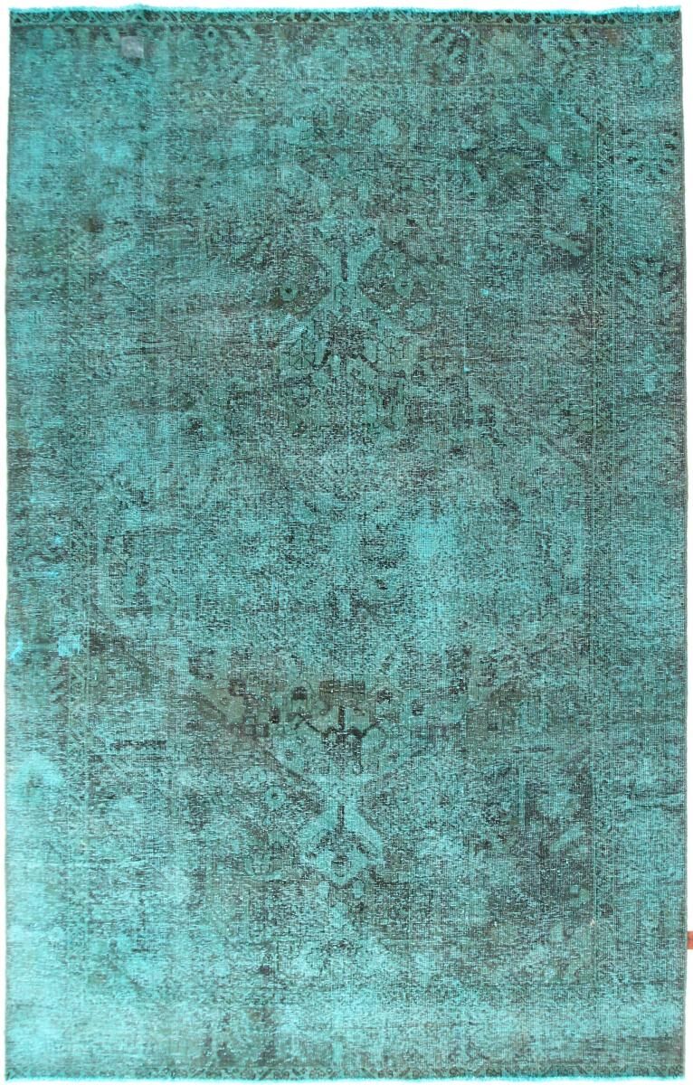 Nain Trading Persischer Vintage Teppich 302x189 Blau/Türkis (Wolle, Persien/Iran, Handgeknüpft)