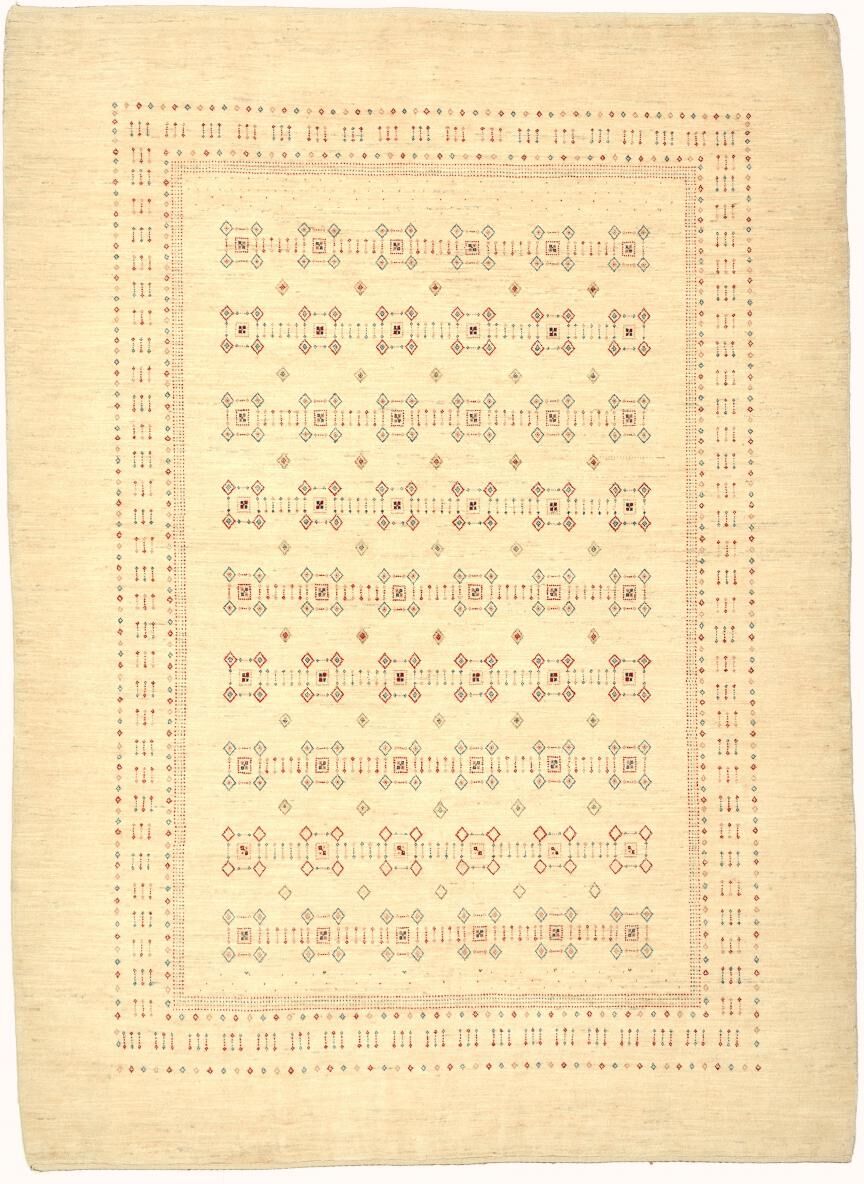 Nain Trading Perser Gabbeh Loribaft 239x174 Modern/Design Beige/Gelb (Handgeknüpft, Wolle, Persien/Iran)