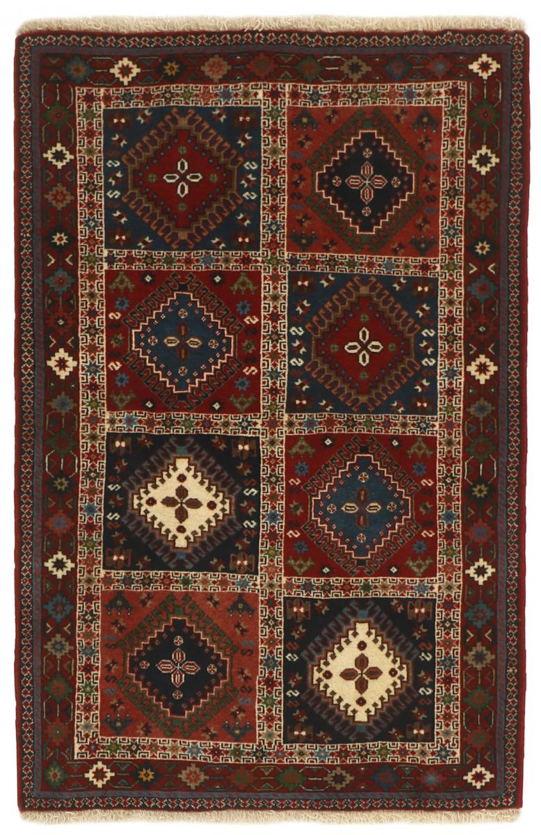 Nain Trading Orientalischer Yalameh Teppich 152x99 Dunkelgrau/Dunkelbraun (Persien/Iran, Wolle, Handgeknüpft)