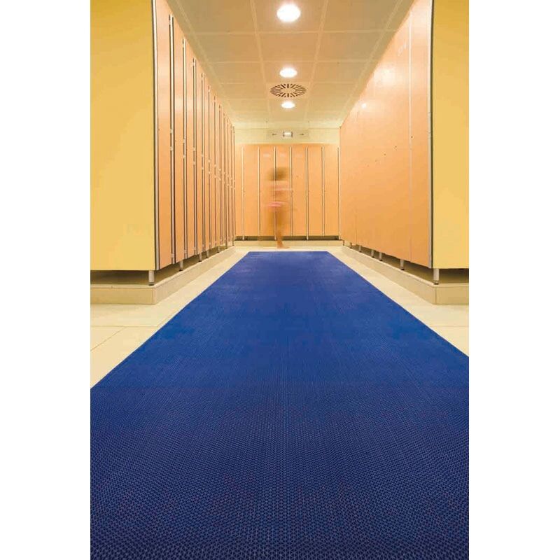 B2B Partner Universelle vynilmatte, 8 mm, breite 1,2 m, blau, meterware