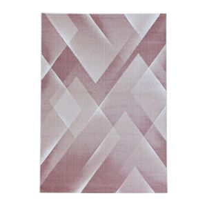 Costa Kortluvet tæppe Abstrakt - Pink - 160x230