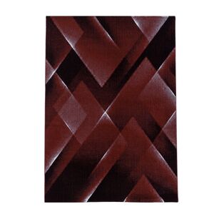 Costa Kortluvet tæppe Abstrakt - Rød - 160x230