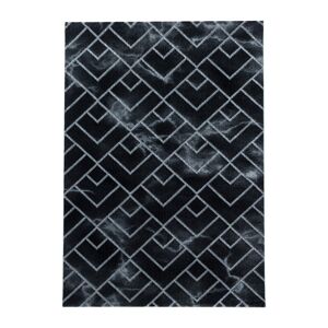 Naxos Kortluvet tæppe Marmor - Sølv - 120x170