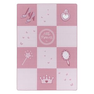 Play Børne Tæppeløber Prinsesse - Pink - 80x120 (Løber)