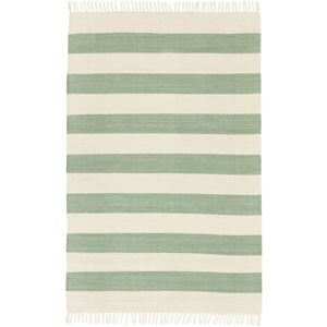 RugVista Cotton stripe Tæppe - Mintgrøn 160x230