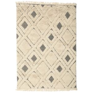 RugVista Yoko Tæppe - Crème beige / Sort 140x200