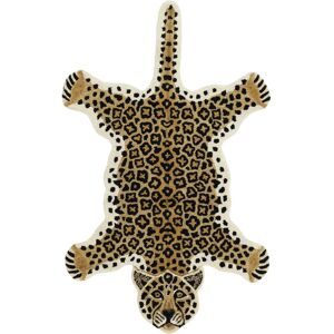 RugVista Leopard Tæppe - Beige 100x160