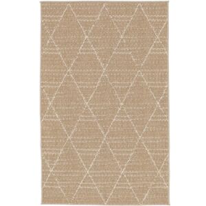 RugVista Mezzo Tæppe - Beige / Hvid 100x160