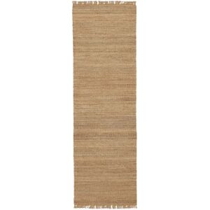 RugVista Solista Plain Jute Tæppe - Beige 80x250