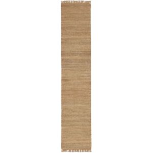 RugVista Solista Plain Jute Tæppe - Beige 80x400