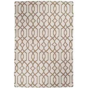 Carpet City Bomuldstæppe 21563 Creme, 130x190 Cm