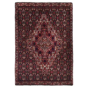 Håndknyttet. Oprindelse: Persia / Iran Orientalsk Senneh Tæppe 75X109 Mørkerød/Rød (Uld, Persien/Iran)